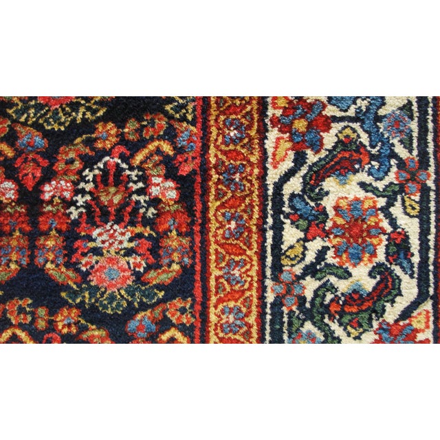 Early 20th Century Antique Persian Senneh Malayer Gallery Carpet 5'11" × 15'6" For Sale - Image 5 of 7