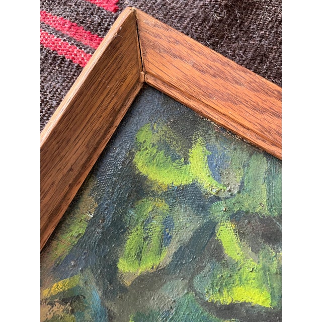 Vintage Landscape Painting "Pastel Home" Framed Original Signed For Sale In New York - Image 6 of 11