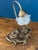 Antique Brass Desk Lamp With Frosted Glass For Sale - Image 17 of 18