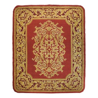 Large Vintage Handwoven Spanish Rug, 1950s For Sale