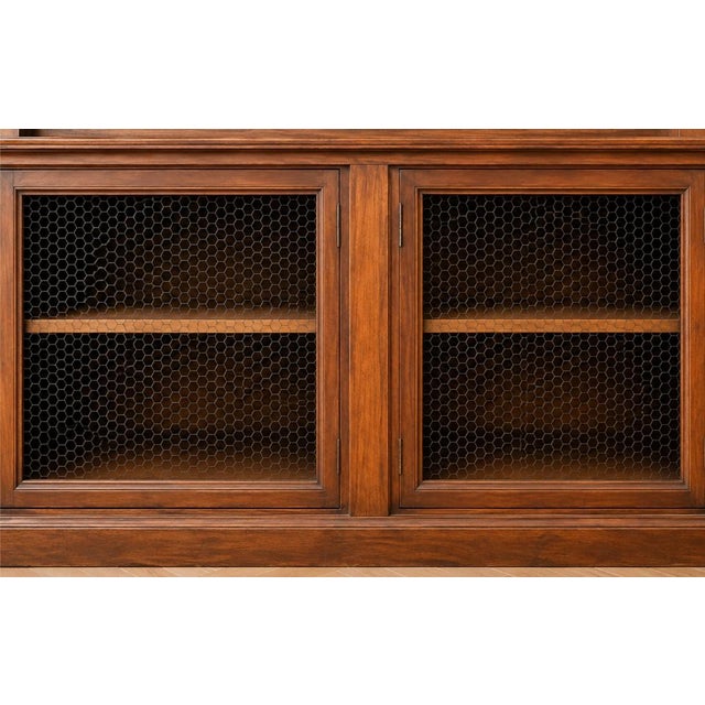 Napoleon III 2-Body Bookcase in Oak and Walnut For Sale - Image 3 of 6