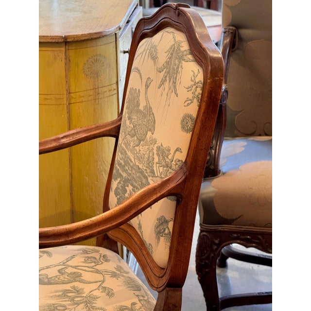 Pair of 19th Century French Walnut Armchairs For Sale - Image 13 of 13