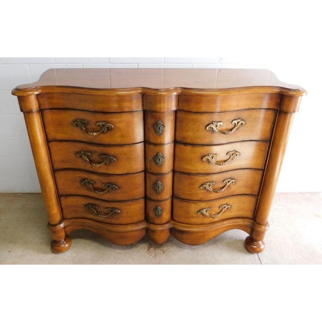Late 20th Century Furniture Traditional 8-Drawer Fruitwood Dresser/Chest of Drawers For Sale - Image 17 of 17