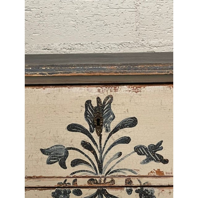 Wood German Neoclassical Hand Painted Side Tables For Sale - Image 7 of 9