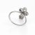 Early 20th Century Antique Clover Conversion Ring Art Deco Diamond 14 Karat White Gold Platinum size 7 For Sale - Image 5 of 6