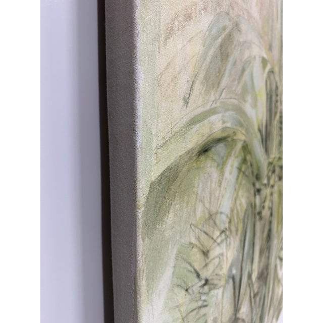 2000 - 2009 2007, Backyard Series I, Contemporary Abstract Expressionist Landscape, Acrylic Paint and Charcoal on Canvas, Artist Louise Freshman Brown For Sale - Image 5 of 8