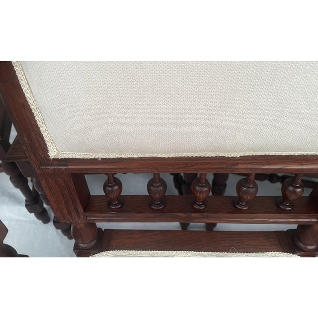 Neo-Renaissance Oak Chairs, 1900s, Set of 8 For Sale - Image 5 of 18