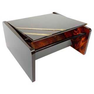 Mid-Century Acrylic Glass & Brass Jewelry Box by Christian Dior, 1970 For Sale