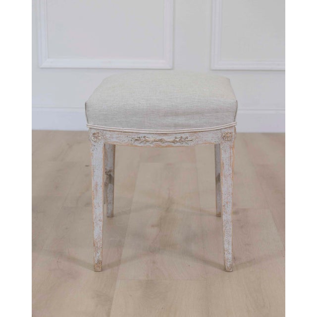 Swedish 19th Century Gustavian Stool For Sale In Atlanta - Image 6 of 7