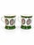 Ceramic Antique German Floral Mugs With Pink Roses and Green Bands — Pair For Sale - Image 7 of 8