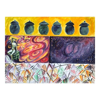 1995 Adrienne Anderson Ambiguous Epigram Painting For Sale