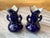 Victorian Mid 19th Century Old Paris Cobalt Vases- a Pair For Sale - Image 3 of 7