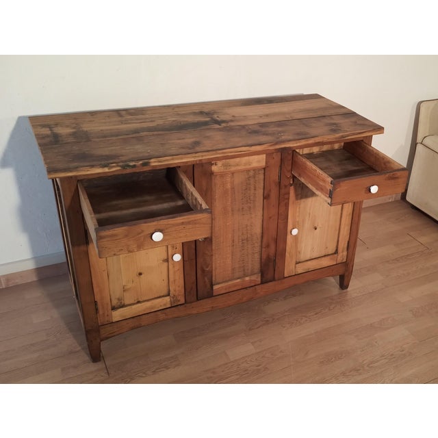 Vintage Italian Pine Sideboard, 1930s For Sale - Image 18 of 18