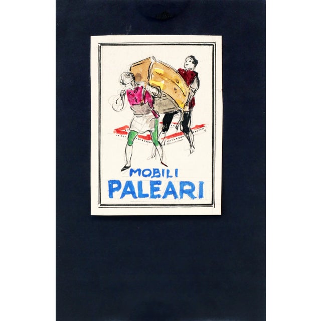 1920s Original Italian Art Deco Maquettes, Mobili Paleari - Mauzan Studio (Set of 2) For Sale - Image 4 of 6