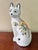 Midcentury Italian ceramic cat with pretty polychrome florals across the body. Please see condition details noted. Most...