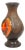 Orange Fat Lava Vase from Walter Gerhards, West Germany, 1950s For Sale