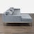 West Elm West Elm Parker Gray Sectional Sofa With Chaise and Wood Base For Sale - Image 4 of 7