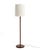 Mid-Century Modern Danish Teak Floor Lamp Brass Accent Scandinavian Mid Century For Sale - Image 3 of 8