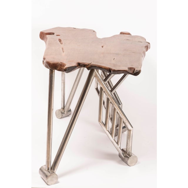 Vintage Desk in Wood and Metal, Europe, 1980s For Sale - Image 12 of 14