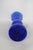 Cobalt Blue Vase Curved With Ruffled Edge Vintage Decorative Art Glass 4743b For Sale In Miami - Image 6 of 10