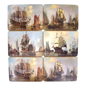 Mid 20th Century Brooks Brothers Box Set X 6 Flagships Placemats (Nwt)