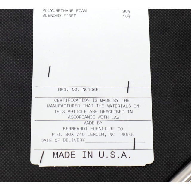 Pair of Bauhaus Style Mid-Century Modern Style Chairs by Bernhardt For Sale - Image 10 of 11