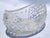 Art Deco Boho Chic Victorian Boat-Shaped Brilliant Cut Glass Bowl Intricate Diamond Pattern For Sale - Image 3 of 13