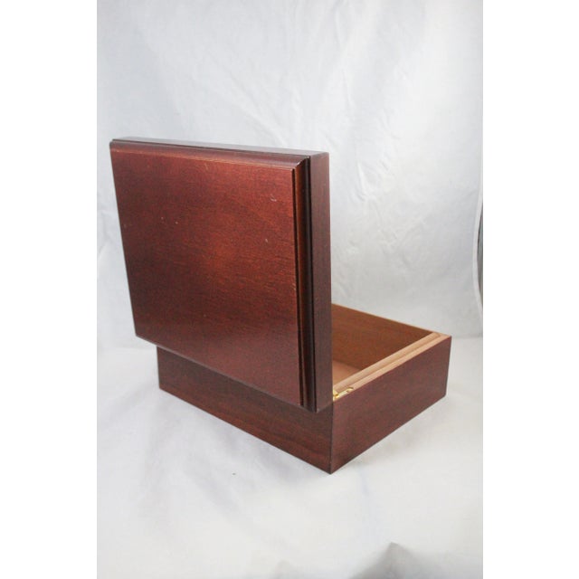 Modern Mid 20th Century Modern Wood Jewelry Box For Sale - Image 3 of 8