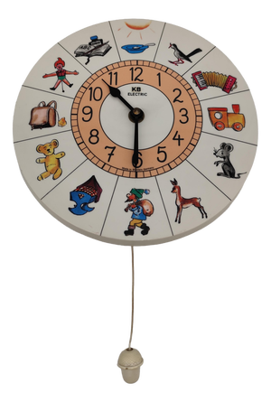 KB Electric Wall Clock with Reuge Swiss Music Box, 1960s