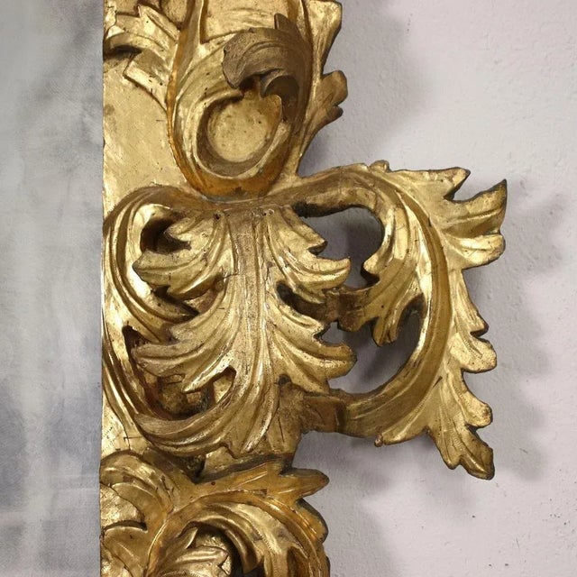 Wood Baroque Carved Giltwood Mirror For Sale - Image 7 of 16