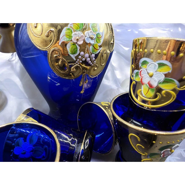 Murano Liquor Set with Bottle, Set of 7 For Sale - Image 11 of 18