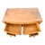 Vintage 1930s Queen Anne Style Burl Wood Writing Desk With Beveled Glass Top For Sale - Image 11 of 17