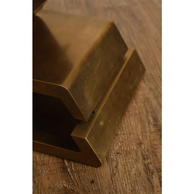 Metal Giorgio Zennaro Modern Style Brass Sculpture “Forme Concrescenti” For Sale - Image 7 of 18