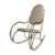 Italian Rocking Chair in Brass and Beige Skaï, 1950s For Sale - Image 12 of 13