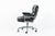Mid-Century Modern Eames Herman Miller Time Life Black Leather Office Chair 2017 For Sale - Image 3 of 14