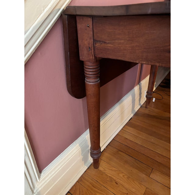 Antique 19th Century Solid Wood Drop Leaf Table For Sale In Philadelphia - Image 6 of 7