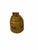Vintage brown glazed honey jar decorated with honey bees in a textured background. Measures 4” diameter x 5” h.