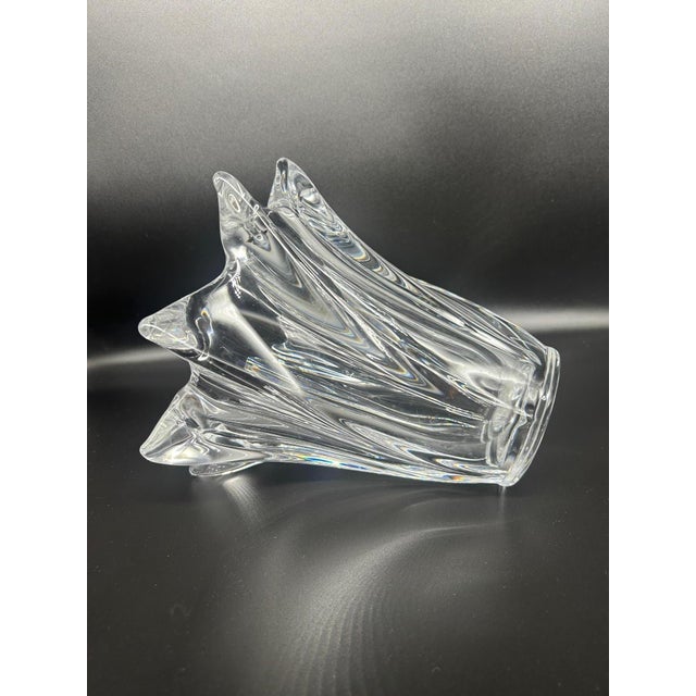 Vintage Crystal Vase, 1970s For Sale - Image 8 of 9