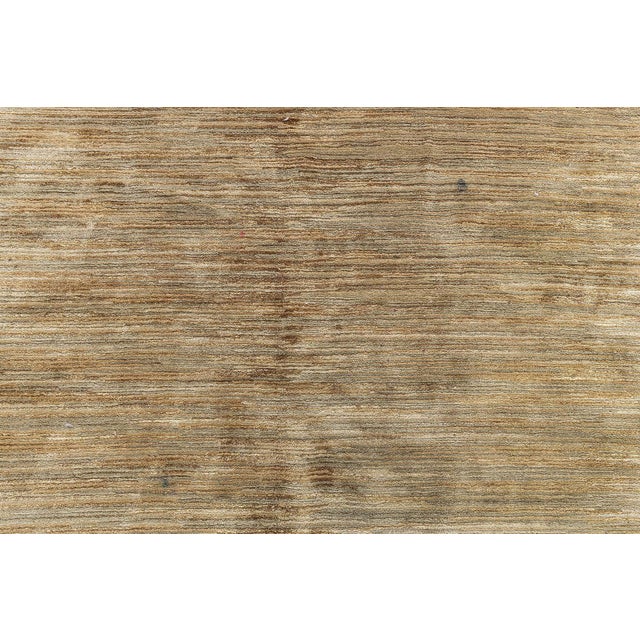 Modern Solid Tan With Brown Rug "Sedimento" Designed By M Group For Sale - Image 4 of 6