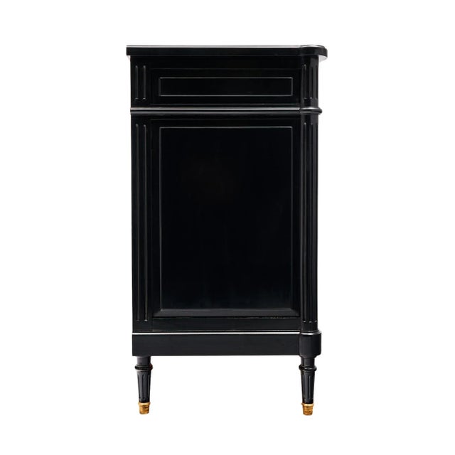 Black French Antique Louis XVI Buffet For Sale - Image 8 of 9