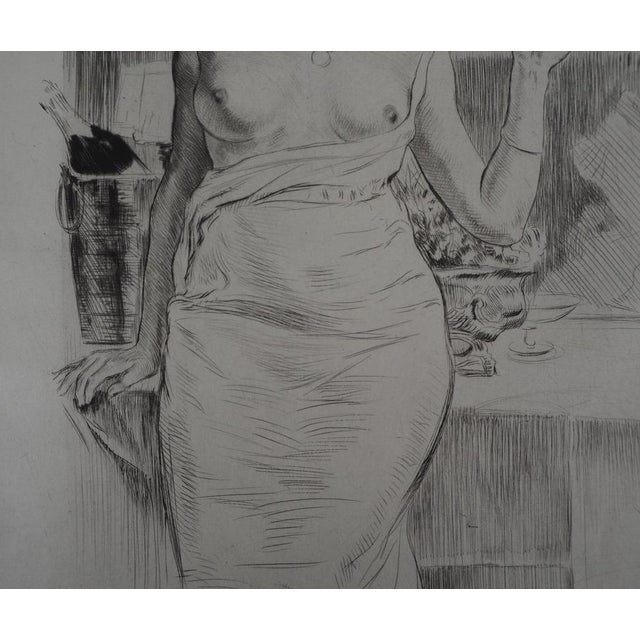 Alméry Lobel-Rich, Woman in the Window, Original Engraving For Sale - Image 6 of 8