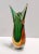 1950s Green and Orange Sommerso Murano Glass Vase attributed to Flavio Poli, Italy, 1950s For Sale - Image 5 of 9