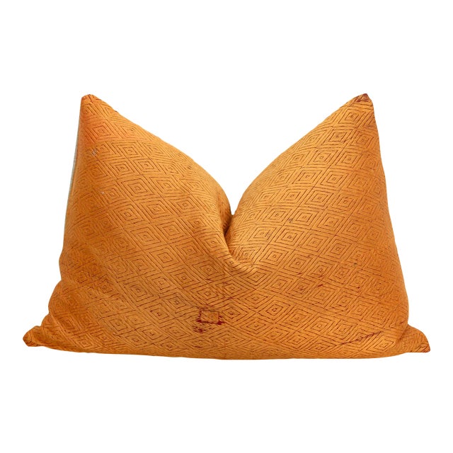 Ludhiana Diamond, Heirloom Bagh Phulkari Pillow For Sale