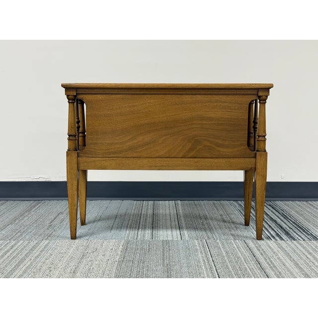 French Louis XVI Style Small Two-Tier Table With Glass Top For Sale - Image 9 of 9