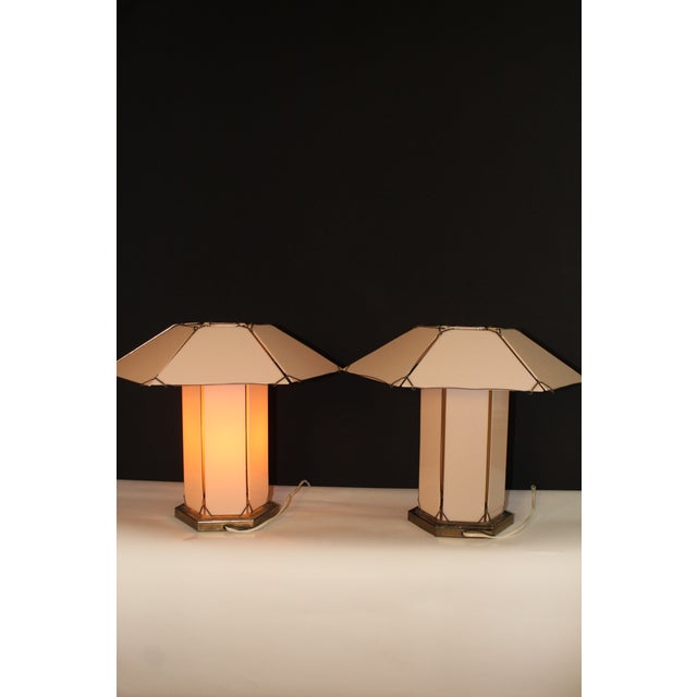 1950s 1950s Gustav Stickley Style Table Lamps - a Pair For Sale - Image 5 of 10