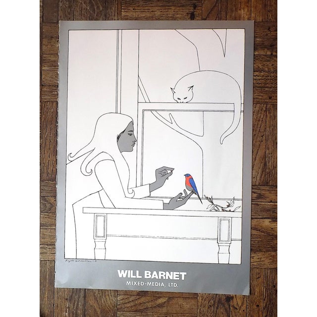 1970s Vintage Signed/Titled Will Barnet Lithograph-"Fifth Season #2" For Sale - Image 5 of 5