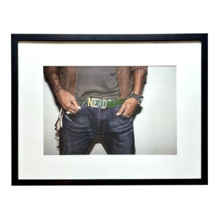 Vintage Nerd Figurative Photograph in Frame For Sale