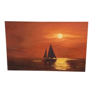 Deane Olson Sailboat Painting For Sale
