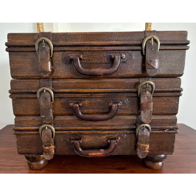 Ralph Lauren Home Stacked Suitcase Drinks Tables, a Pair For Sale - Image 4 of 17