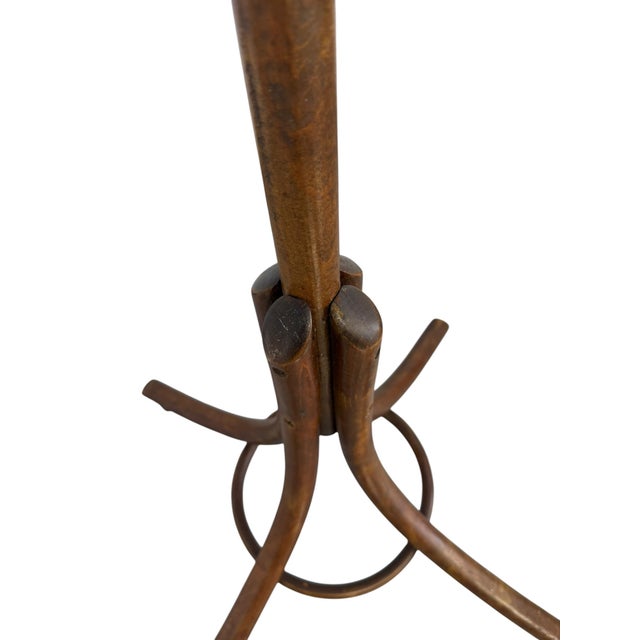 Brown Antique Handcrafted Bentwood Coat Rack and Hat Stand by Michael Thonet, 1900 For Sale - Image 8 of 10